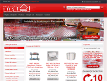 Tablet Screenshot of instalmarket.ro